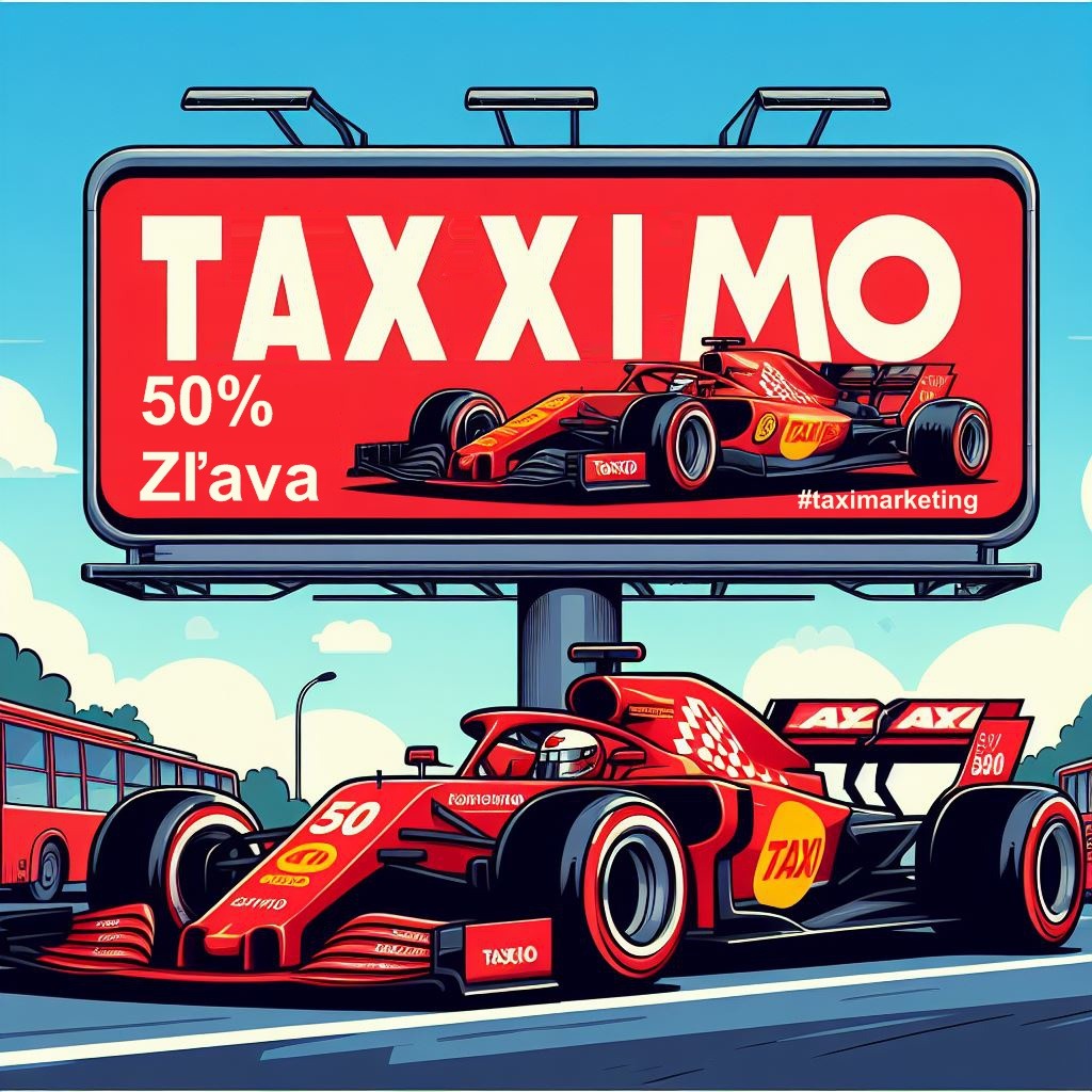 DO fáza marketingovej kampane taxislužby s využitím billboardu.